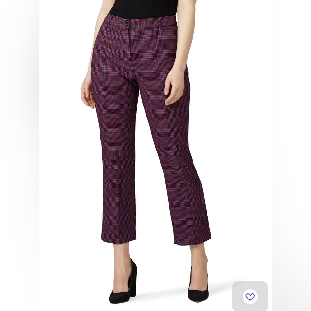 Marina Rinaldi Ragione Plaid Cropped Trousers NWT-18